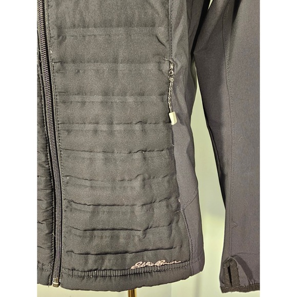 Eddie Bauer First Ascent Igniter Hybrid Down Jacket Womens M Black Softshell - Picture 3 of 5